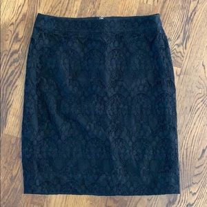 J. Crew lace pencil skirt size 4. NWT!